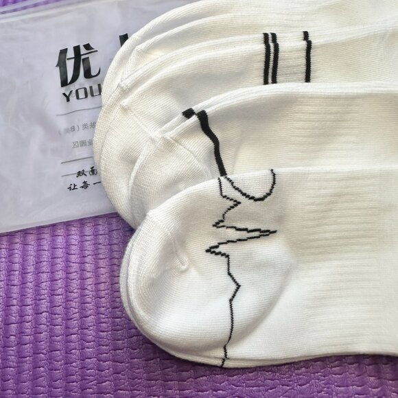 New Men's 5 Pairs Low Cut White Socks 70% Cotton Shoe 6-12 w Zip Gift Bag Sport - Picture 5 of 8